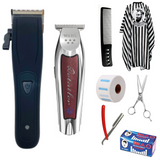 Wahl Detalier Li T-Blades Hair Clipper Set & High Torque Clipper With Hair Cutting Equipment